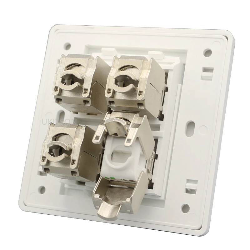 4 Ports CAT6A RJ45 Faceplate pic 3