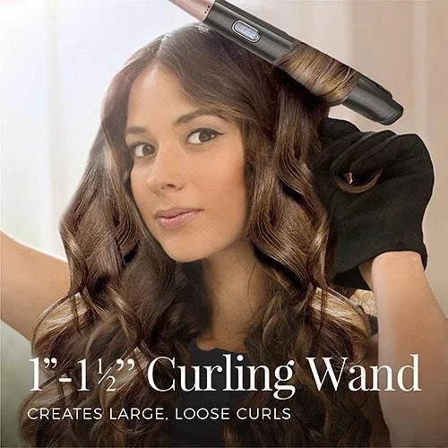 

2 in 1 Hair Curler and Straightener Automatic Release Negative Ions professional curling iron Gift For Valentine's Day