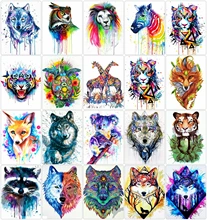 AZQSD Painting By Number Koala Wolf Lion Acrylic Paint HandPainted On Canvas Oil Painting Animal Wall Decorations Living Room