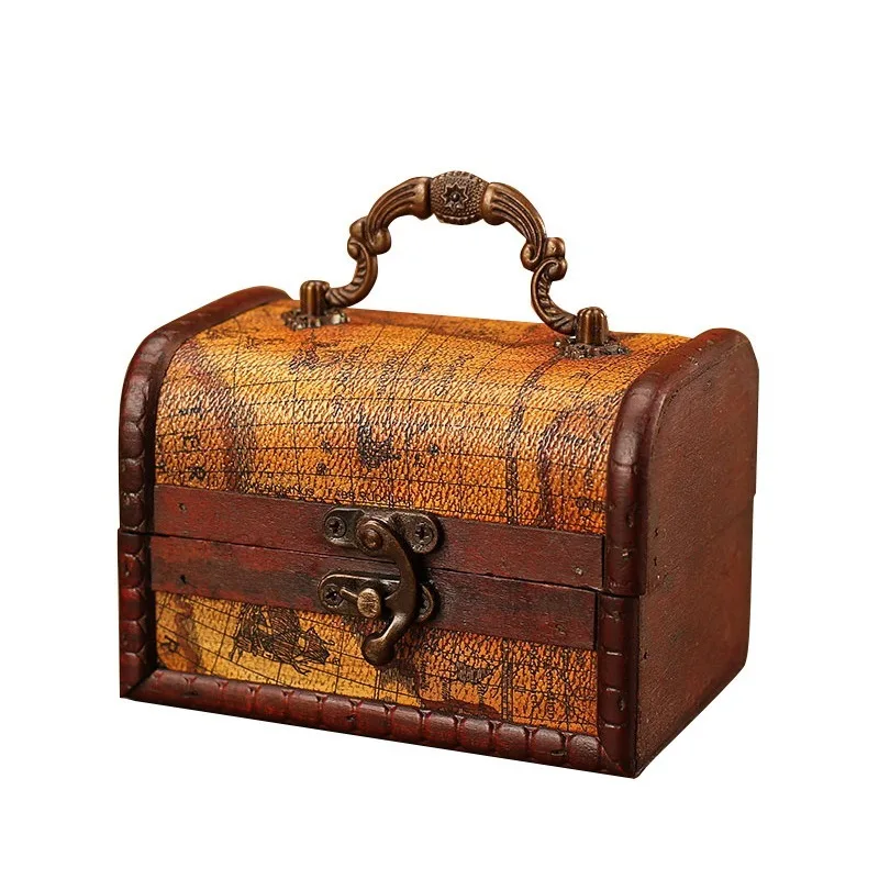

Creative Hot Antique Wooden Box Multi-function Storage Box Retro Packaging Box Creative Candy Box Crafts Home DecorationStorage