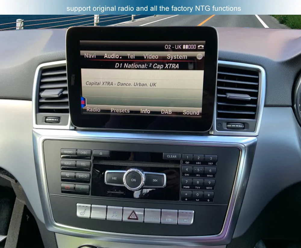 Excellent 1920*720 Resolution Android Screen for Mercedes Benz ML GL W166 X166, with GPS Navigation Radio Stereo Bluetooth Multimedia 3