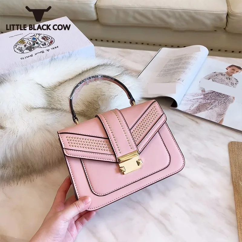 

Luxury Small Handbag Fashion Red Bag Women Designer 2019 New Party Office Lady Rivet Envelope Bag Shoulder Crossbody Flap Bag