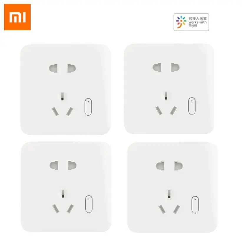 2021 Xiaomi Mijia Smart Wall Power Socket Voice Control OTA Upgrade Intelligent Linkage Plug Sockets Home Outlet 250V | Электроника