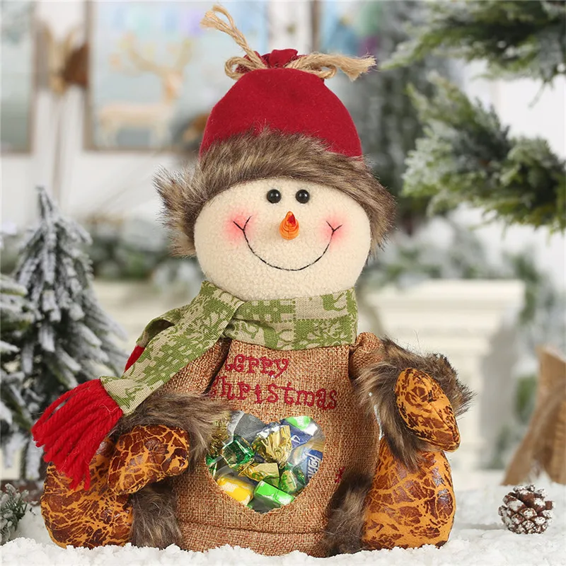 Рождественское украшение, мультяшное яблоко, сумка, сладкий подарок в сумочке, украшения для дома на Рождество, новогодний декор, багаднос, de navidad@ D