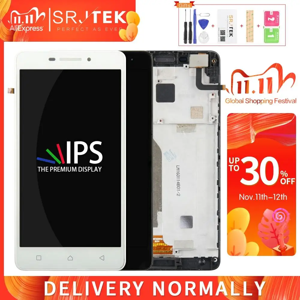 Srjtek экран для Lenovo VIBE P1m P1ma40 P1mc50 TD-LTE ЖК-дисплей сенсорный дигитайзер стекло