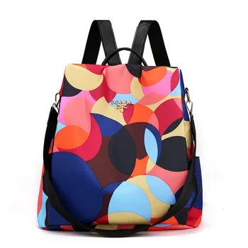 

New Casual Fashion Girls Student Oxford Cloth Backpack Simple Anti-theft School Bag Travel Backpack