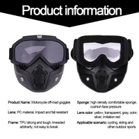 Lunettes de Motocross anti-poussière, réglables, respirantes, protection complète du visage, masque tout-terrain pour moto hors route 6