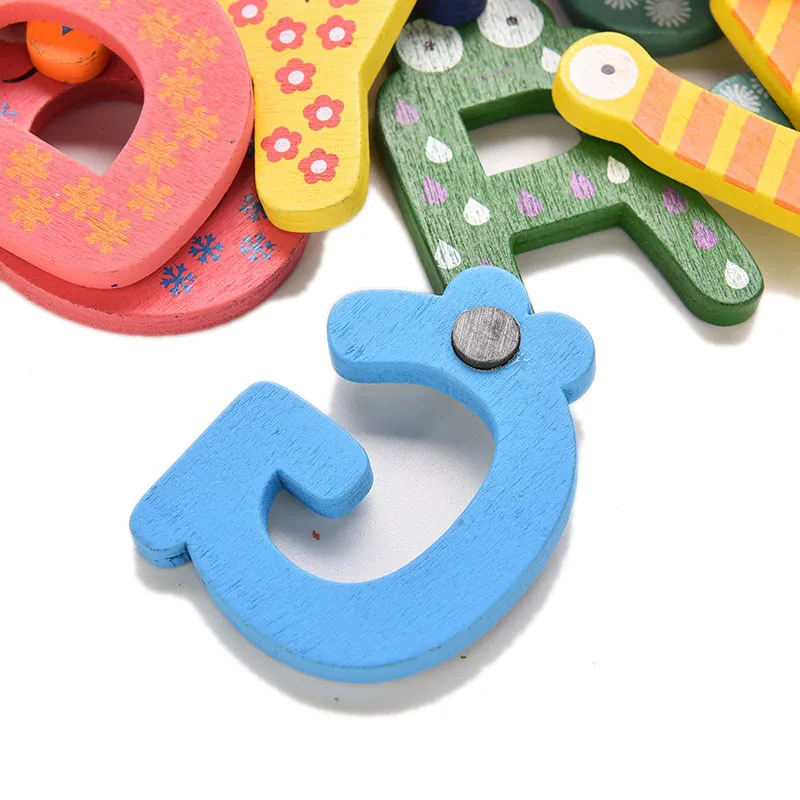26 шт. детский деревянный магнит на холодильник|wooden magnet|magnet babytoys letters |