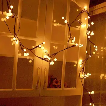 

Tree Vine Lamp Copper Wire String Flexible LED Mains Socket Micro Silver Wire Copper Fairy String Light