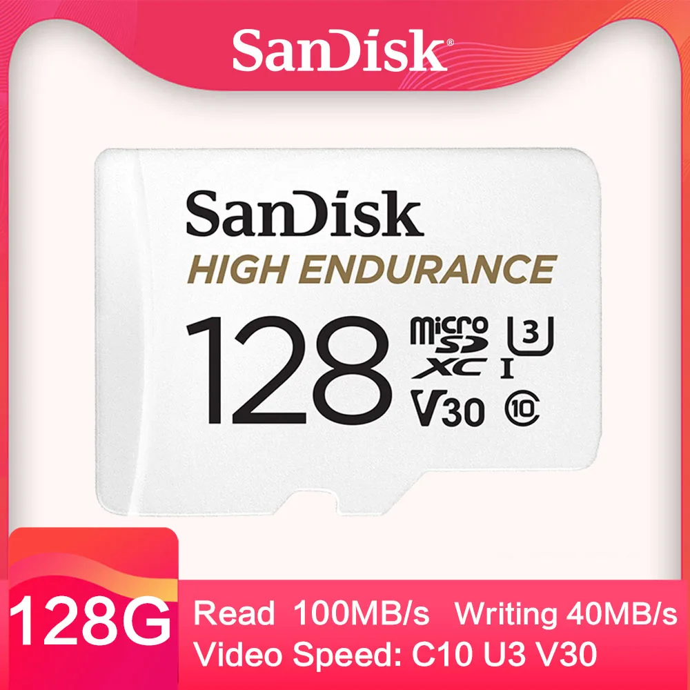 Карта памяти SanDisk microSDHC/microSDXC с высокой выносливостью 32 Гб класс 10 100 МБ/с./с 64 Гб TF карта SDSDQQ