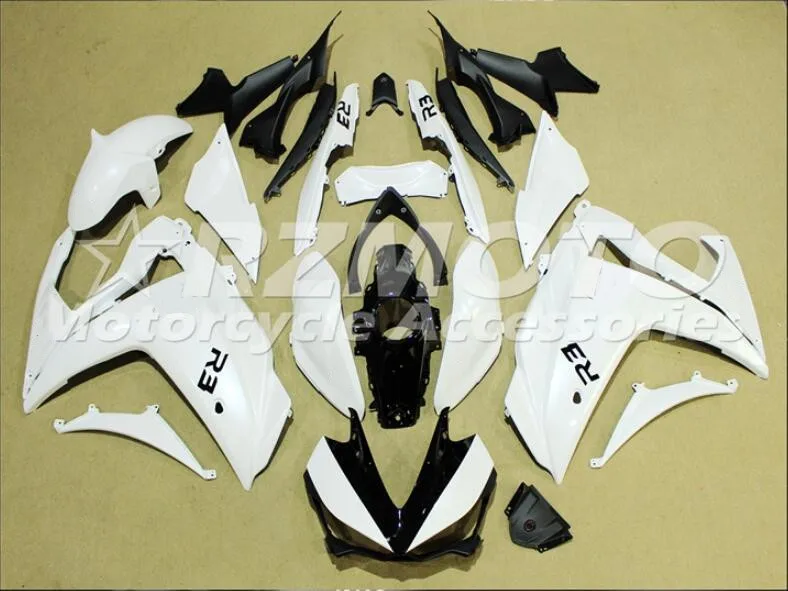 4 подарки ABS литьевая форма мотоцикл Обтекатели подходит для YAMAHA R3 R25- 15-19 обтекатель кузова набор белый черный хороший