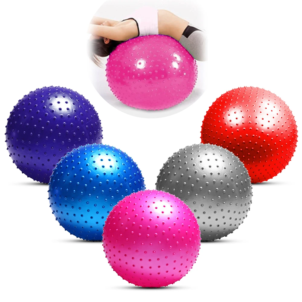 Утолщенный мяч для йоги, устойчивый к разрыву, баланс, мяч для пилатеса, физический фитнес-мяч, 55 см/65 см/75 см, подарок, воздушный насос