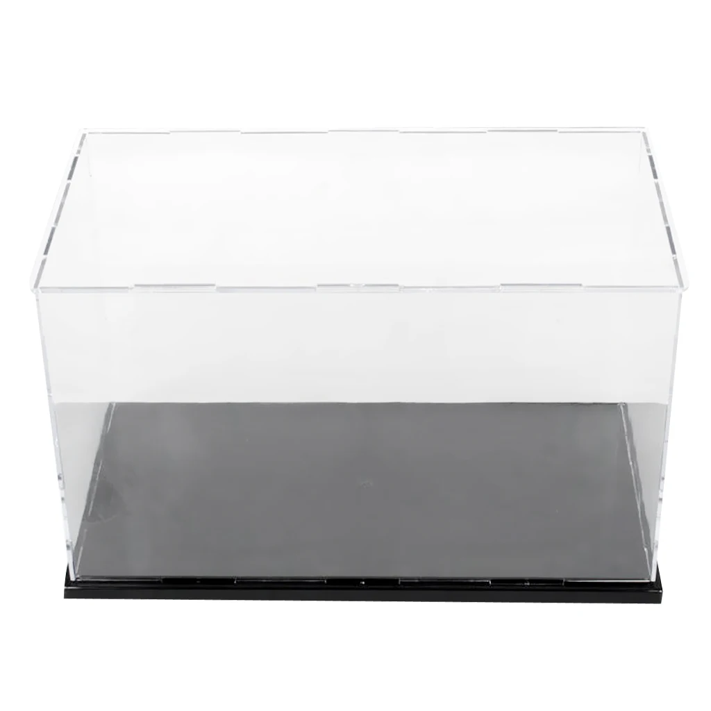 Clear Acrylic Display Box Dustproof Showcase for Action Figure Display Case Cube - Transparent 30x20x20cm