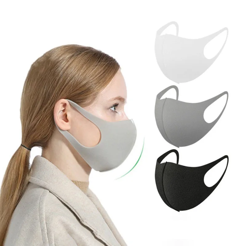 3pcs Washable Reusable Kpop Face Mouth Mask 3D Cloth Dust Safety Fashion Designer Women Men Bts Masks Bulk Unisex Korean | Аксессуары
