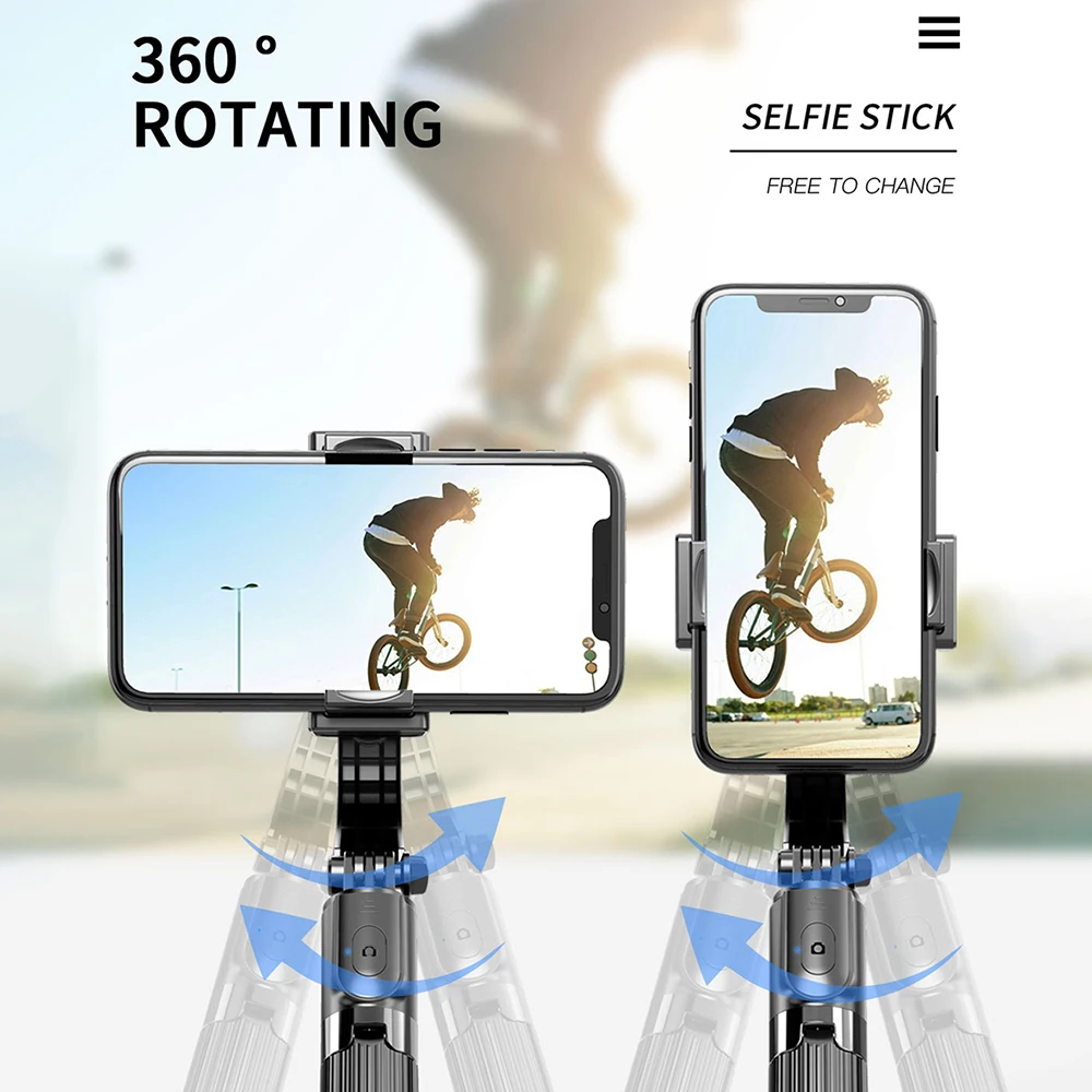 Анти встряхивание селфи палка 360 ° поворот мобильный телефон Gimbal стабилизатор
