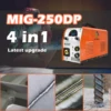 HITBOX MIG Welder  3 In 1 Semi-automatic Aluminum Welding Machine MIG250DP 220V Pulse Mig 3 In 1 Inverter Weld Technology 6