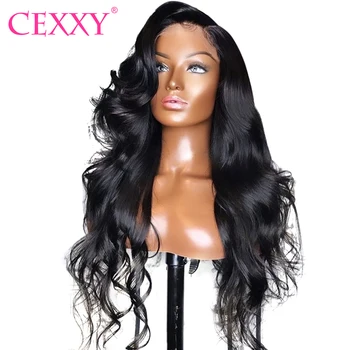 

Cexxy Hair Malaysian Lace Front Human Hair Wigs With Baby Hair Body Wave 30inch Long Lace Wigs For Women Pre Plucked Hairline