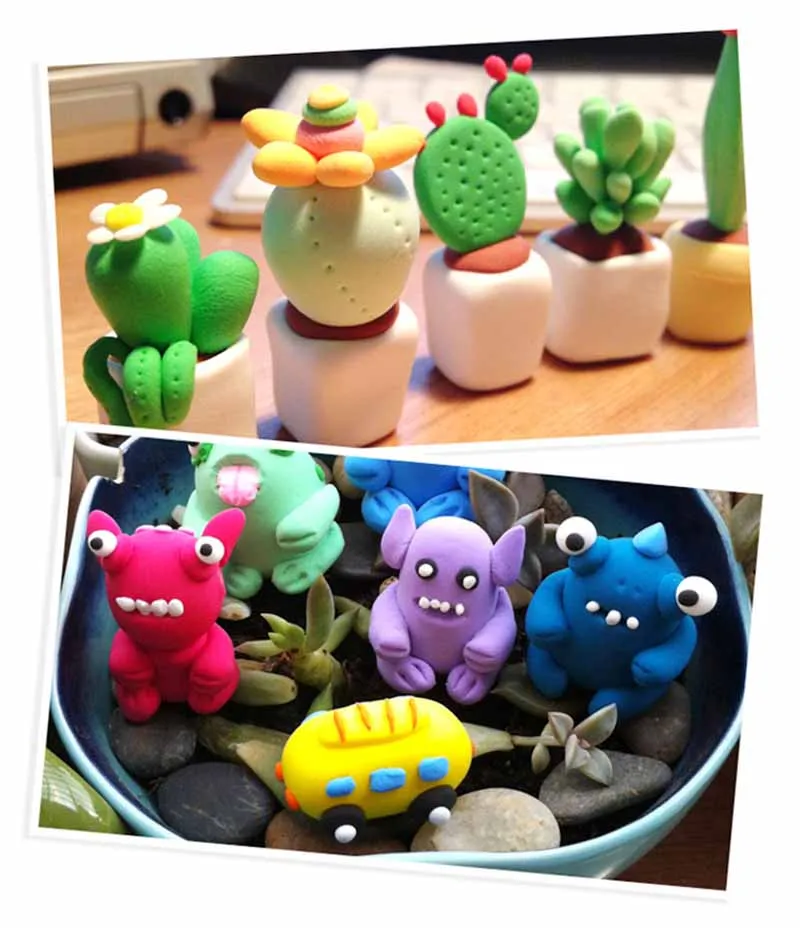 24 colors colored clay plasticine F
