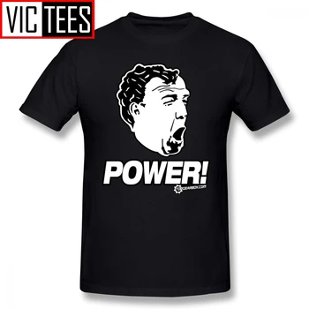 

Mens Top Gear T Shirts Top Gear Jeremy Clarkson POWER T-Shirt Funny Cotton Tee Shirt Men Classic Print XXX Tshirt