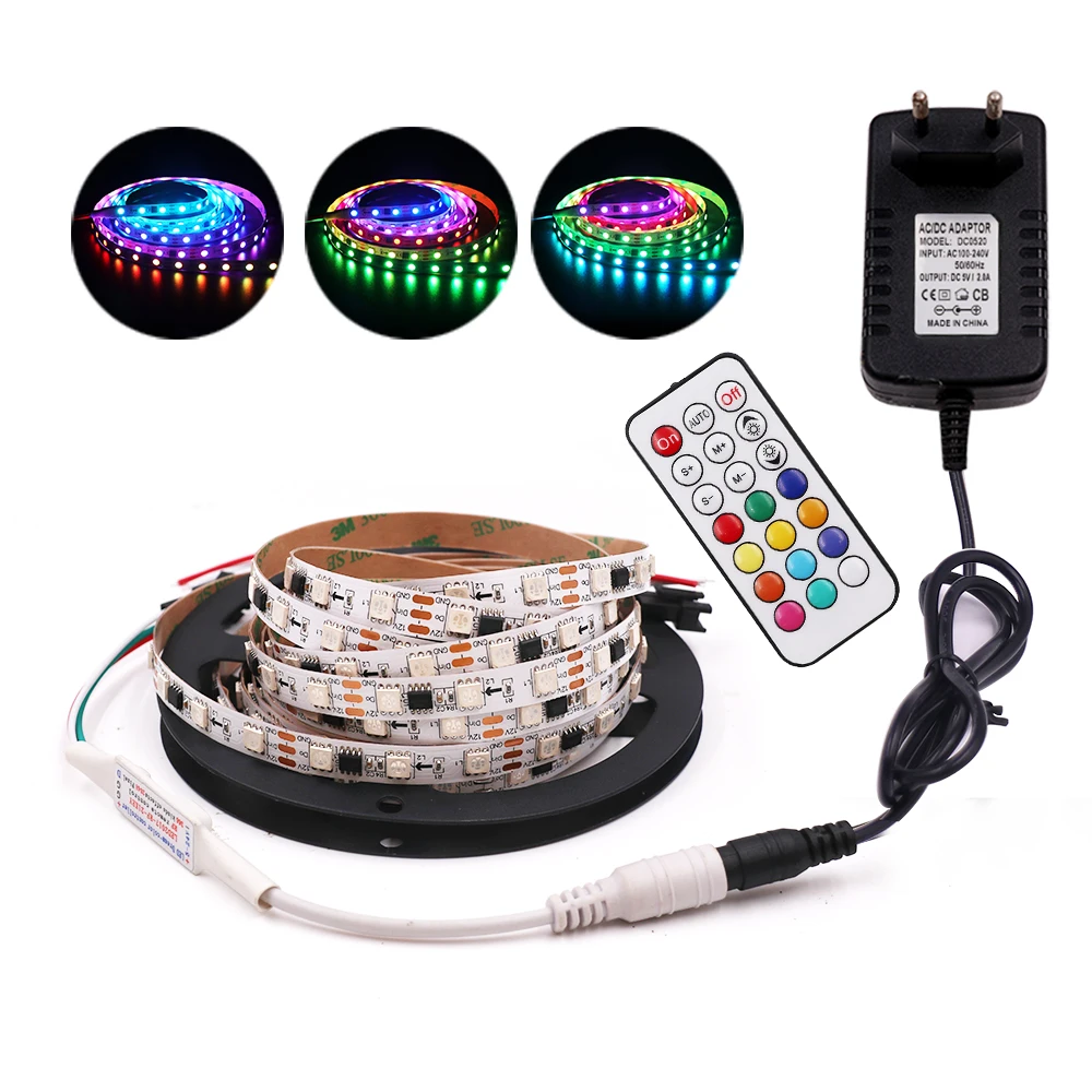 RGB Светодиодная лента Srtrip 12 в 60 светодиодный одов/м с дистанционным управлением SMD