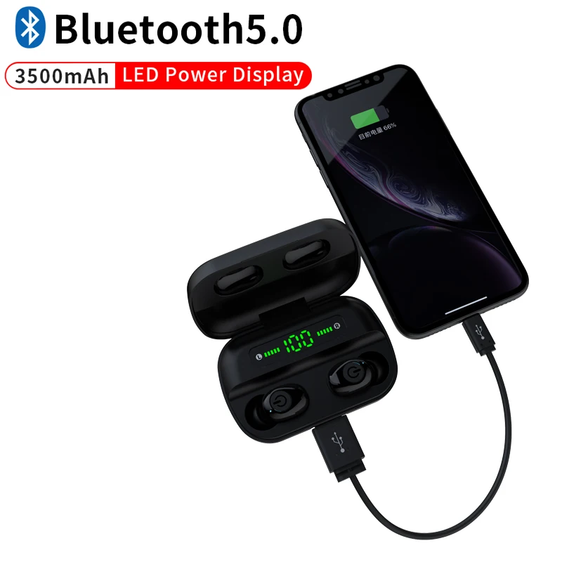 Bluetooth 5 0 беспроводные наушники водонепроницаемые стерео спортивные гарнитура