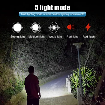 

Outdoor Camping Night Headlight USB Rechargeable Caving 1200 MAh Climbing Waterproof Hiking Adjustable Brightness LED Headlamp