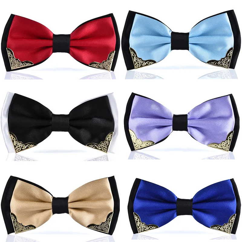 New Boutique Wedding Married Groom Men Neck Wear Butterfly Knot Bow Tie Male Formal Party Black White Blue Red Fashion Bowties | Аксессуары