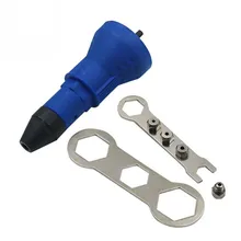Electric Rivet Nut Gun Riveting Tool Cordless Riveting Drill Adaptor Insert Nut Tool Riveting Drill Adapter 2.4mm-4.8mm
