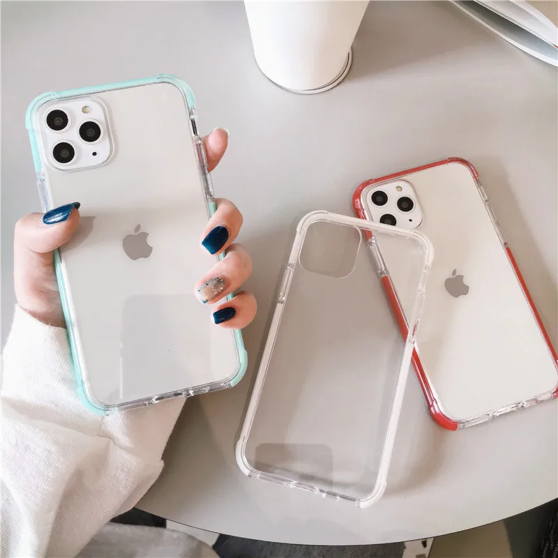 Простой защитный чехол для iphone 11 11Pro 11Pro Max, прозрачный жесткий чехол для iphone X, XR, XS, Max, 7, 8 Plus, чехол, Funda Coque