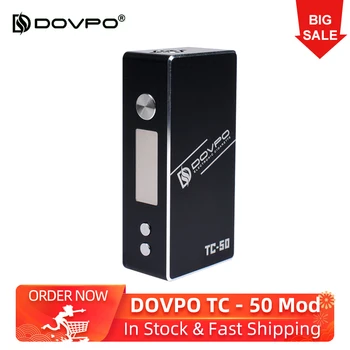 

Clearance!! Original DOVPO TC - 50 Box Mod Electronic cigarette 50W Black Mini Vape VW Mod For 18650 battery Vs Drag 2