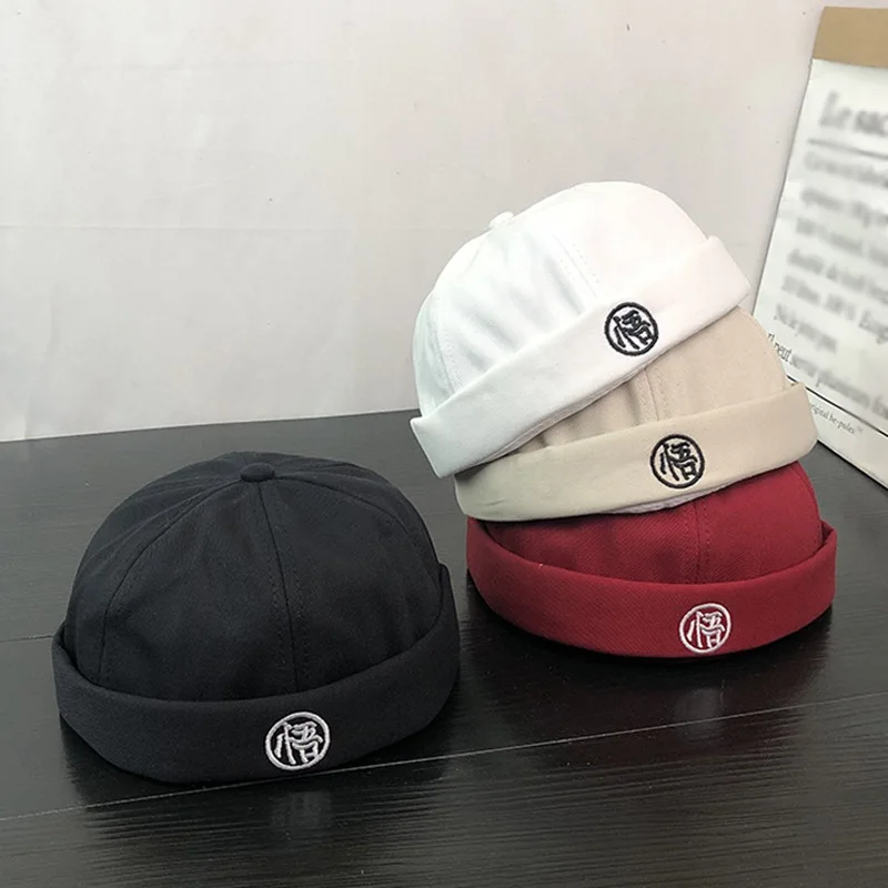 JNKET шляпы весна-осень вышивка Skullcap Beanies шляпа хип-хоп тыква шляпа Складная портативная шляпа с полями шляпа моряка