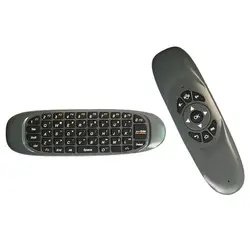 Мини Беспроводная клавиатура Air mouse пульт дистанционного управления для Andriod tv Box Цвет: черный