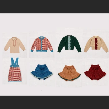 

2019 Kids Sweaters Winter M&F Brand Boys Girls Knit High Quality Print Cardigan Children Baby Cotton Knitwear Outwear Clothes