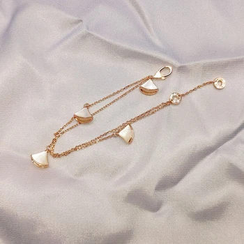 

New classic sector skirt bracelets fashion jewelry shell charm bracelet wristband brace lace fashion accessories cuff jewel