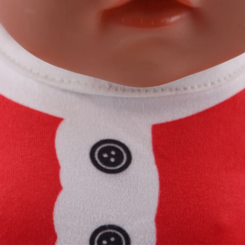 LUCKDOLL 2 шт. Рождественский дизайн ночные рубашки 18 дюймов Американский 43cmBabyDoll одежда аксессуары, игрушки для девочек, поколение, подарок на день рождения