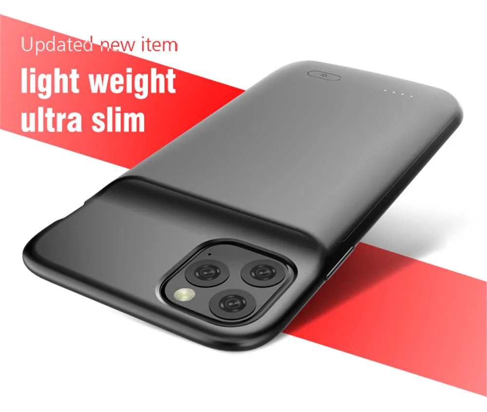 

4800/5000mah Battery Case For iPhone 11 Pro Max External Back Pack Battery Charger Case For iphone 11 Power Bank Charing Case