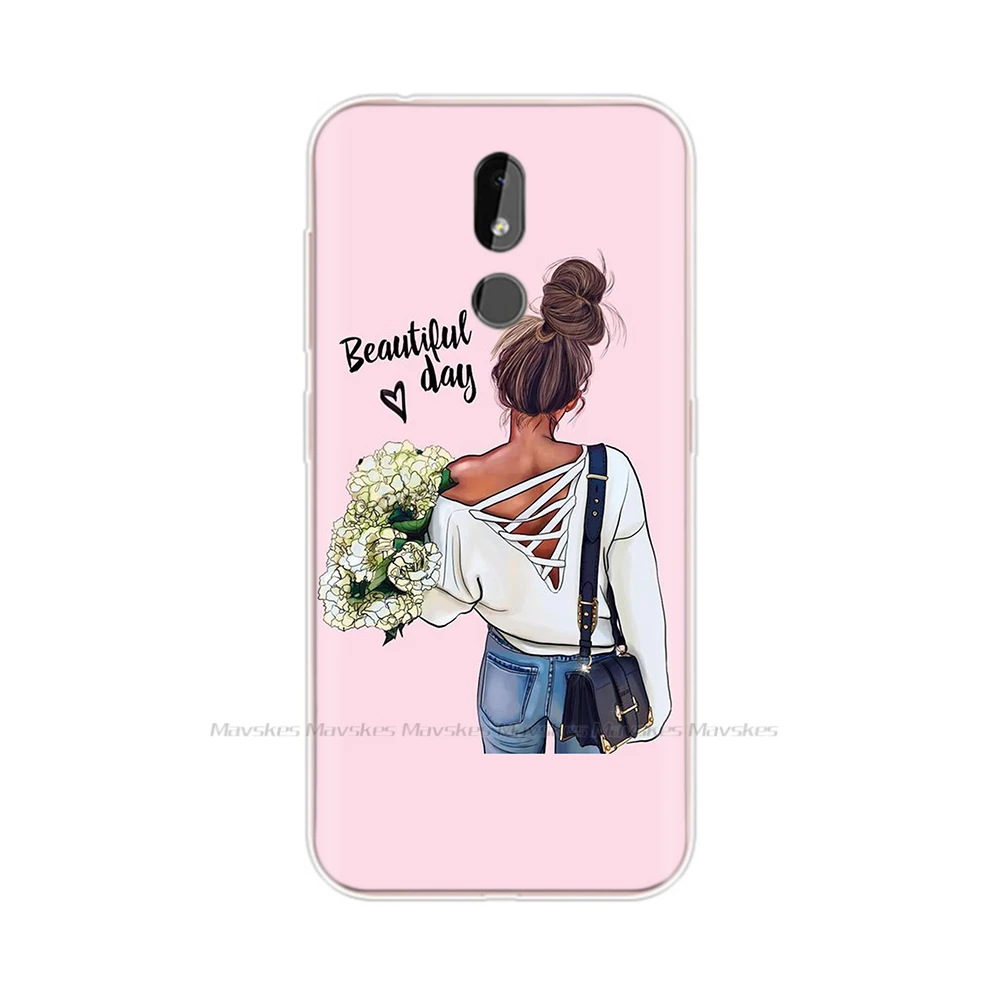 Cartoon Floral Cat Soft Silicone Phone Case - Fun & Durable Back Cover