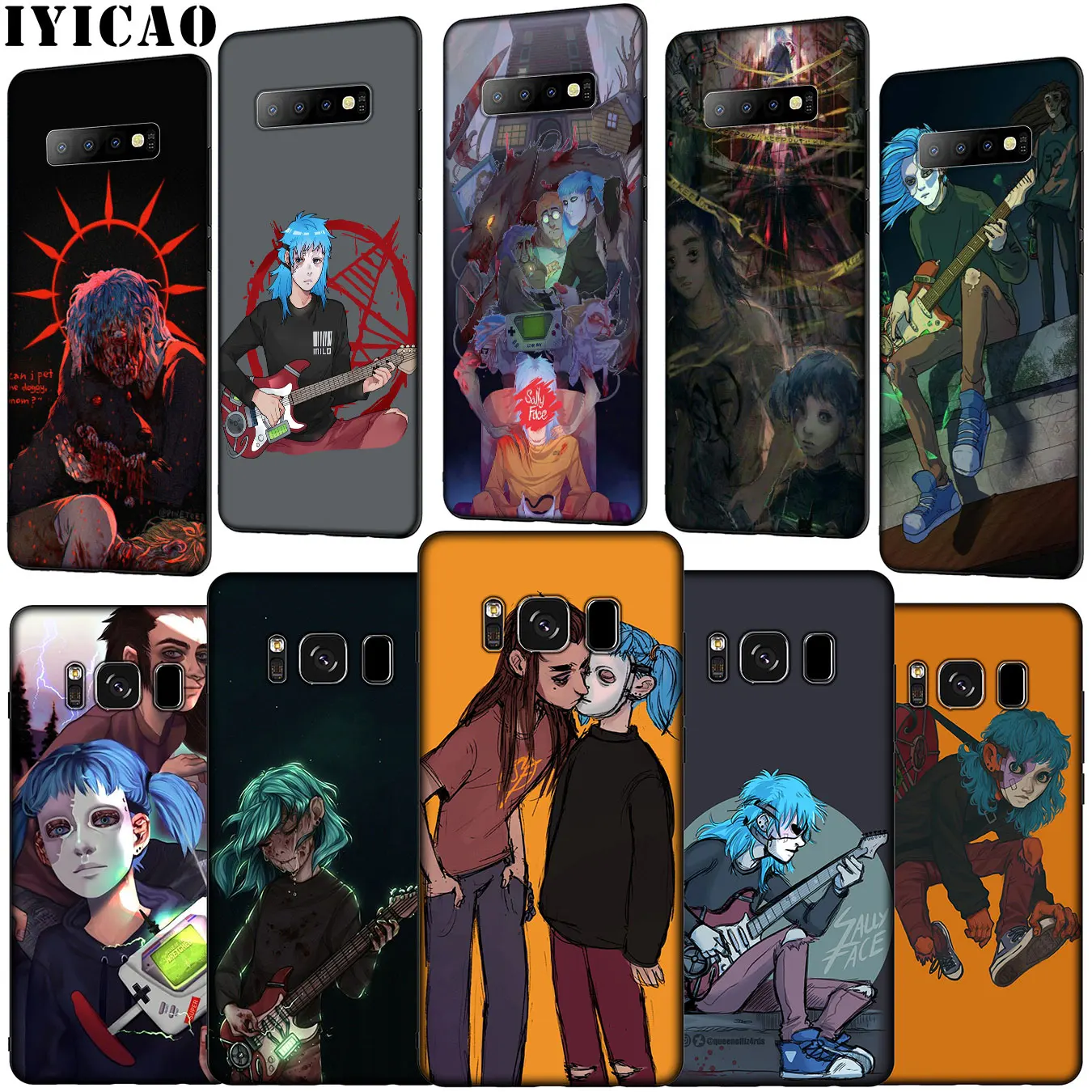 Мягкий силиконовый чехол IYICAO Sally Face Game для Samsung Galaxy S20 Ultra S10 Lite S9 S8 Plus S6 S7 Edge S10e |