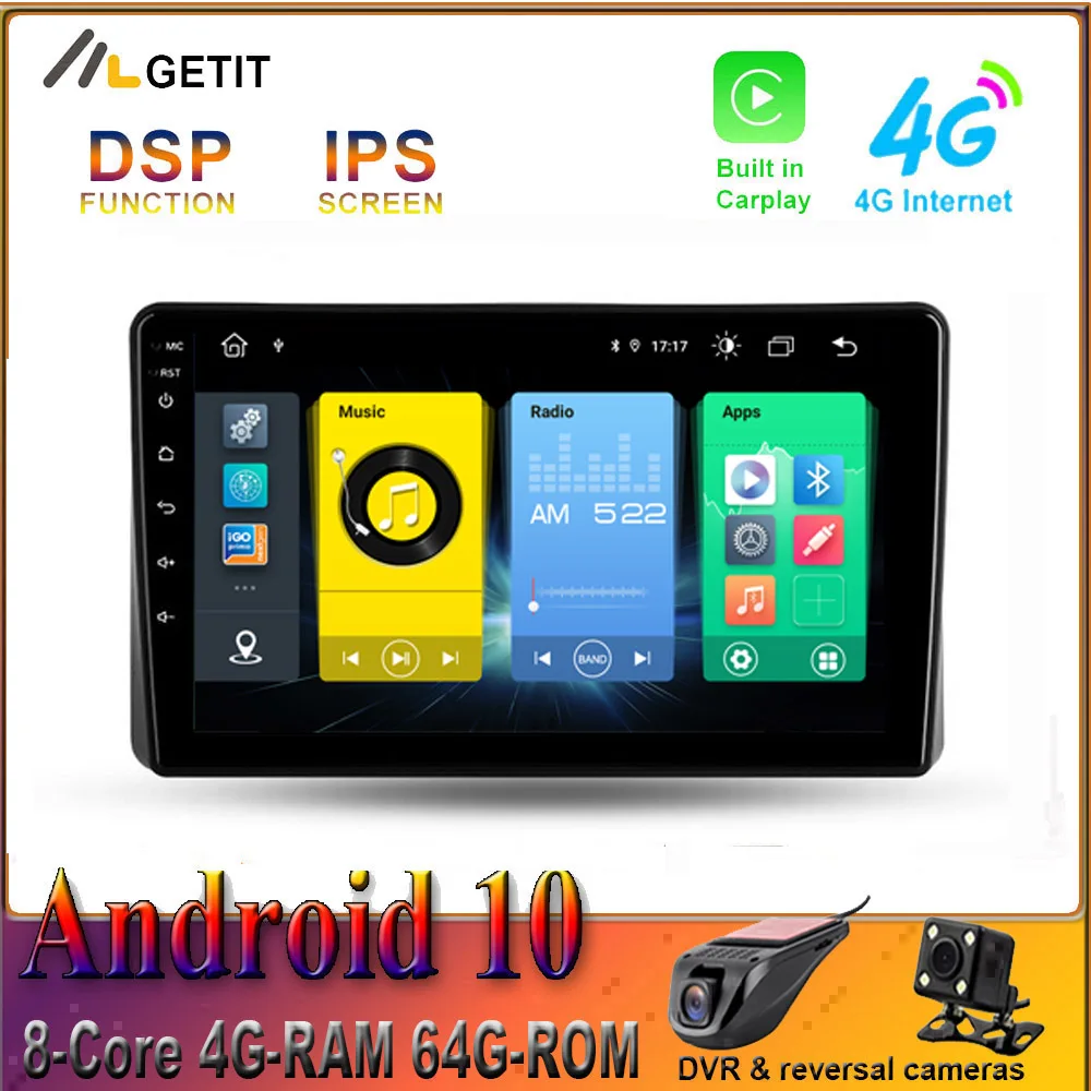 CARPLAY Android 10 0 автомобильный радиоприемник мультимедийный GPS-навигатор для Nissan Teana