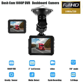 

best selling dropshipping Dash Cam 1080P DVR Dashboard Camera Full HD 2 Inch LCD Screen Driving Recorder for wearable devices