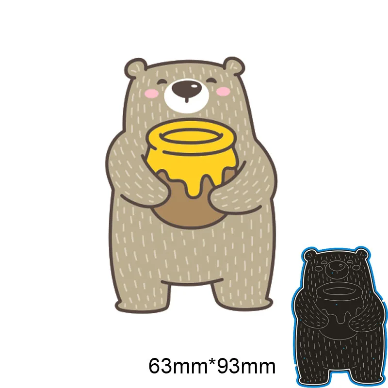 

Metal steel Cutting Dies New Cubs love honey DIY Scrapbooking Photo Album Embossing paper Cards 63*93mm