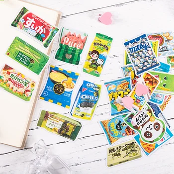 

18Pcs/Bag Cartoon Japanese Snack Food Sticker DIY Craft Scrapbooking Album Junk Journal Happy Planner Decorative Stickers