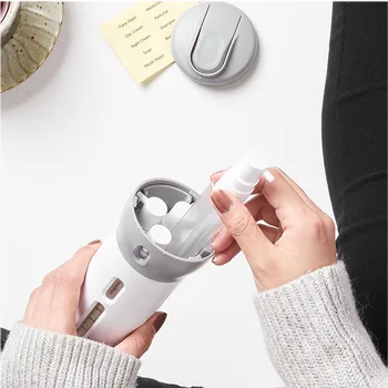 

4 in 1 Travel Dispenser Shampoo Lotion Shower Gel Soap Bottle Accessories Empty Sub-bottle Press Container Refillable Bottle