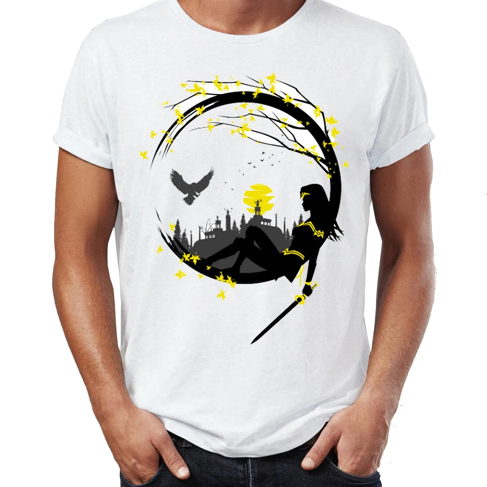 

Men's T Shirt Wonder Woman Flower Ring Awesome Artwork Printed Tee