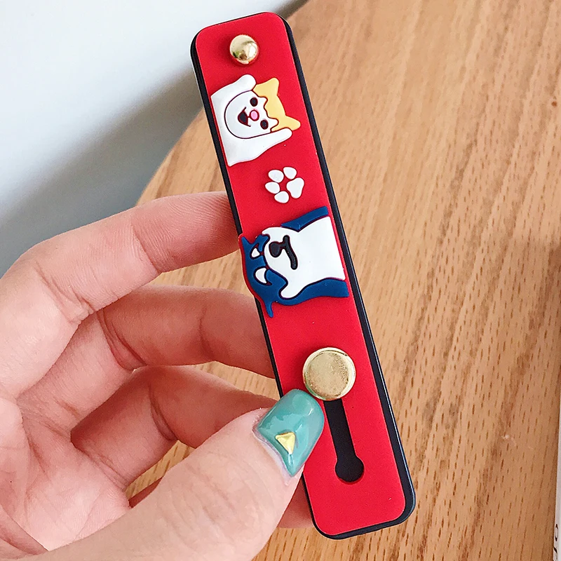 Милый аниме мультфильм держатель телефона push-pull finger Stand grip Ring ремешок на запястье мобильный универсальный мобильный телефон кронштейн для iphone - Цвет: 44