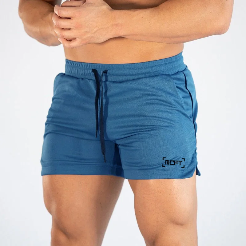 Muscleguys спортивные шорты для бега, фитнеса, бодибилдинга, мужские летние повседневные быстросохнущие дышащие сетчатые пляжные шорты