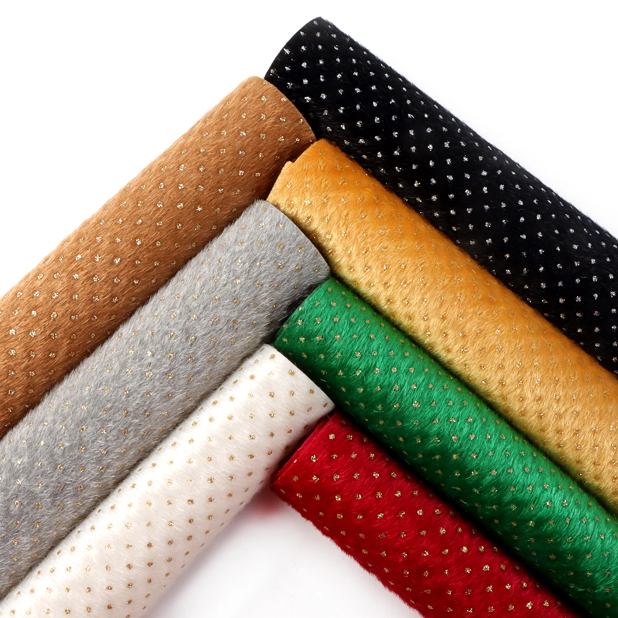 20*33cm Glitter Velvet Fabric Synthetic Leather Fabric For Bow Faux Leather Sheets DIY for Needlework,1Yc19041