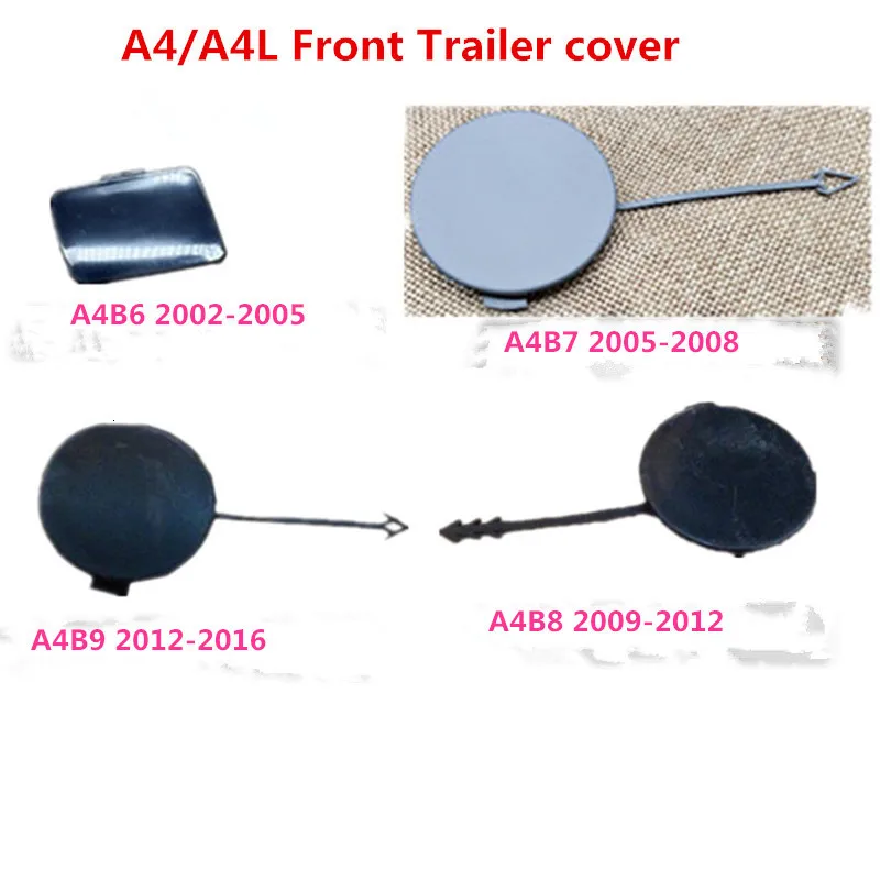 Car Front Bumper Trailer Hitch Plug Towing Hook Cap And Headlight Washer Cover For AUDI A4 B6 B7 B8 B9 Without Paint car accessories,car bumper guards