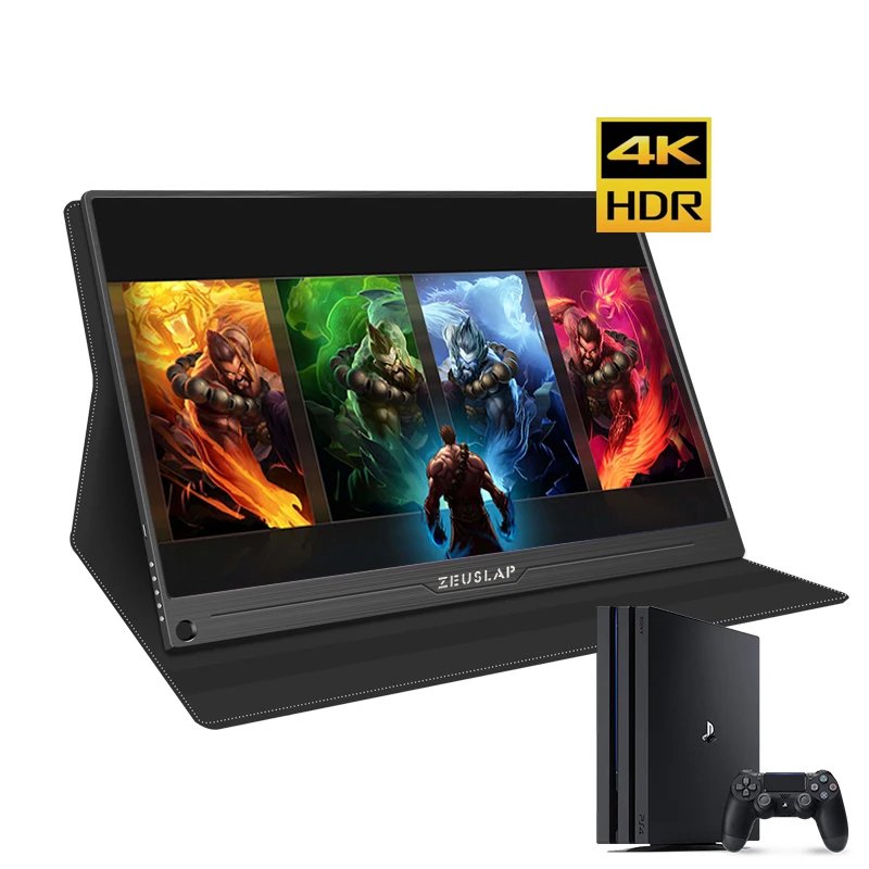 15 6 дюймовый портативный монитор Full 4K HD 1080 ips USB C Встроенный двойной динамик