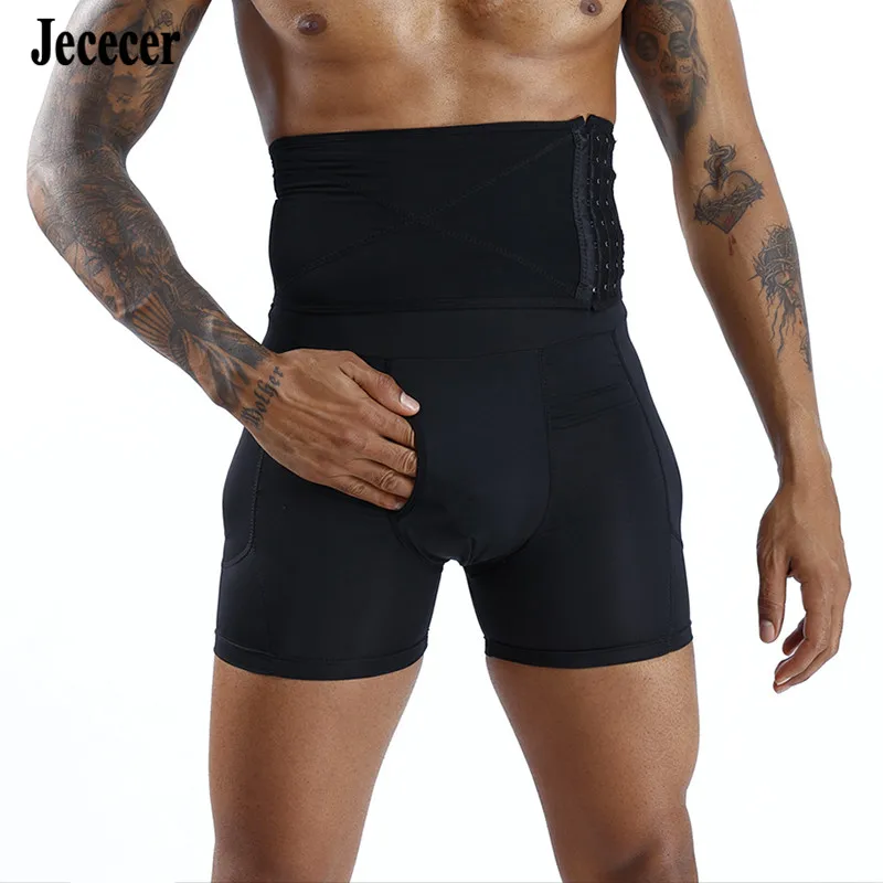 Aismz fitness emagrecimento barriga coxa shapewear cintura acolchoada cueca masculina bunda